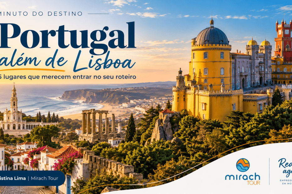 Portugal além de Lisboa: roteiro por Sintra, Nazaré, Fátima, Óbidos e Évora