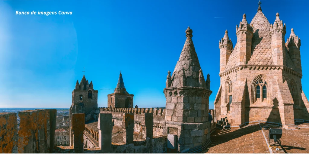 Templo romano de Évora, no Alentejo, em Portugal