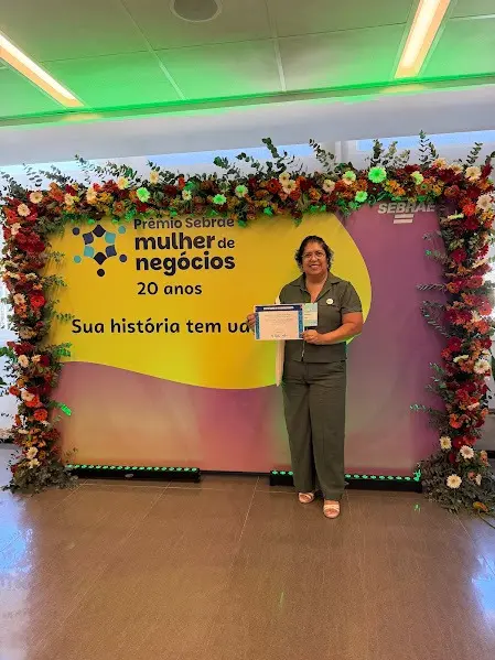 Sandra, da Sandratour Viagens, em evento do Sebrae RJ